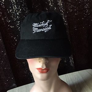 Harry Potter Mischief Managed Baseball Cap Blk OS
